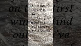 Most people never run far - 365 day motivational quotes