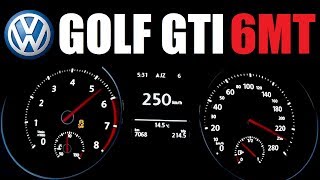 Golf VII GTI Performance 6MT Acceleration 0-250 km/h