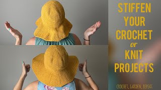 Stiffen Your Crochet/Knit Projects 🧶 Crochet, Garden, Repeat