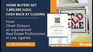 Home buyers get 1,800,000 (UGX) cash back from Okwir Dickson in Lira, Uganda