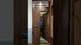 hidden door in office cabin!hidden door design 4 toilet#interiordesign #bestinterior #youtubeshorts