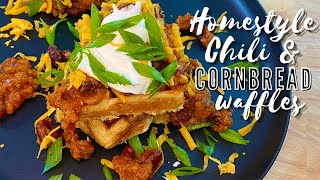 HOW TO MAKE HOMESTYLE CHILI WITH CORNBREAD WAFFLES | HOW TO MAKE CHILI