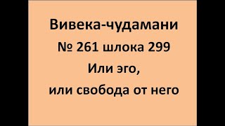 ВивекаЧудамани курс Свамини Видьянанды Сарасвати 261 шлока 299 Или эго, или свобода от него