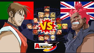 Street Fighter Alpha 3 idgill vs Akgeejay