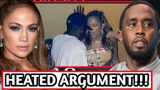 Diddy & J.Lo havx heated argument in unearthed photo from same night he's accused of rapx 13year old