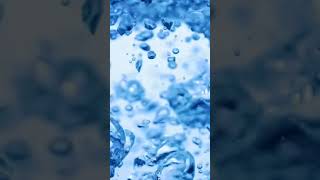 Bubbles rising in slow motion crystal clear water