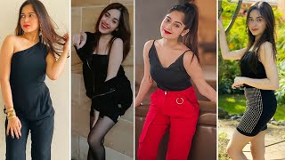 Jannat Zubair Rahmani Black Dress Collection || Jannat Zubair Lookbook in Black Outfits ||