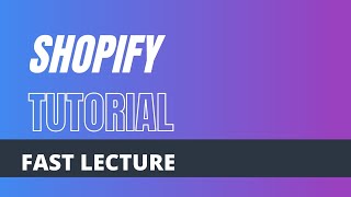 Shopify final lecture