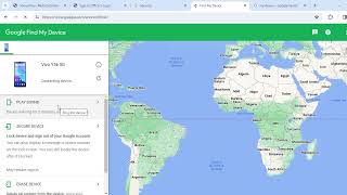 How  To Find My android device with google interface.