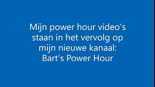 Mijn nieuwe kanaal: Bart's Power Hour