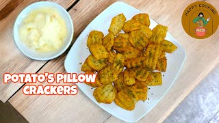 RESEP POTATO'S PILLOW CRACKER SIMPLE | CEMILAN KENTANG BANTAL| CEMILAN KEKINIAN |NMAKANAN VIRAL ❗❗