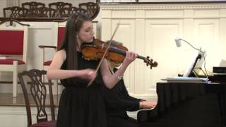 Emma Grace Performs Praeludium and Allegro by Fritz Kreisler