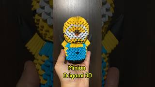 Minion Origami 3D #minions #movie #dobradura #diy #origami #dobraduradepapel #origami3d