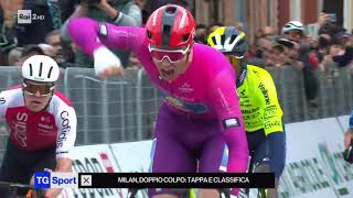 Jonathan Milan vince la 4a tappa della Tirreno-Adriatico