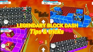 STUMBLE GUYS LEGENDARY BLOCK DASH TIPS AND TRICKS | ALL POSSIBLE TRICKS IN 1 VIDEO