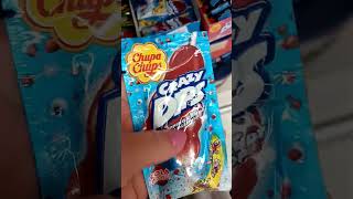 #Chupa chups crazy dips popping candy lollipop #asmrcandy #short