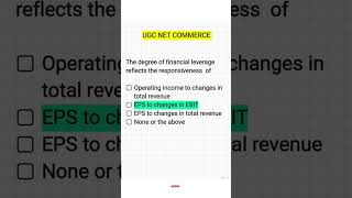 #Financial #leverage #pyqs#NTA#UGC #NET #COMMERCE #PYQS #MCQS