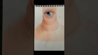 A colorpencil doodle drawing of a one eye creature #shorts #shortsart #colorpencil #arte#art