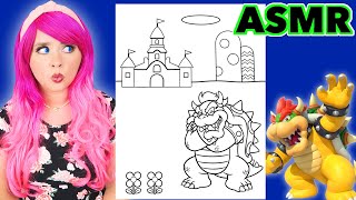 ASMR Coloring Bowser Super Mario Bros. | Calming ASMR Coloring for Relaxation & Stress-Relief