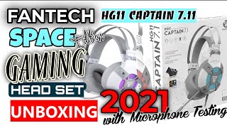 FANTECH HG11 CAPTAIN 7.1 Space Edition Gaming Headset: UNBOXING w/ Microphone Testing