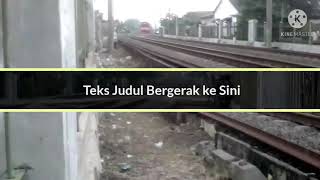 hunting kereta lagi ! di perlintasan kereta api bojonggede