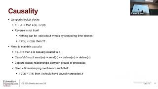 UMass CS677 (Spring'24) - Lecture 13 - Vector Clocks