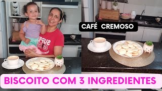 Biscoito com 3 ingredientes maisena,leite condensado e manteiga. 🥰😋