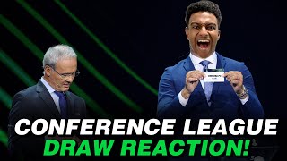 UEFA CONFERENCE LEAGUE DRAW LIVE REACTION!