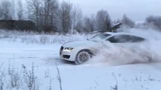 Audi Drifting On Snow I Speed Test Drive