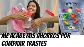 ideas para organizar el refrigerador *ME ACABÉ MIS AHORROS EN TRASTES* antes y después limpieza