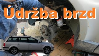 Údržba a promazání brzd přední nápravy - Passat B5 1.9 TDI