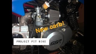 How to REPLACE a CARBURETOR on PIT BIKE - Project Pit Bike | Part 5