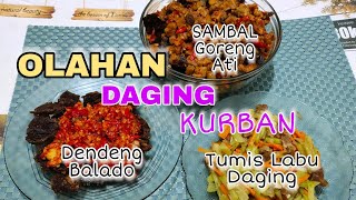 Belajar Masak | Sambel Goreng Ati | Dendeng Balado | Tumis Labu Daging