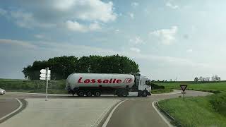 ROAD in France and beautiful Spring day