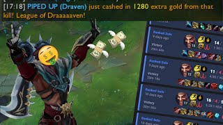 CASHING IN BIG ON DRAVEN