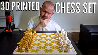 3D Printing a Stunning Chess Set and Jigsaw Style Board - A 60 Hour Project