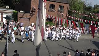 2023 - Schützenfest Flehe - Parade  - II. Bataillon - Tambourcorps & Blasorchester Volmerswerth