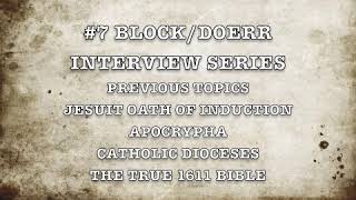 #7 BLOCK/DOERR. JESUIT OATH. APOCRYPHA. DIOCESES. 1611 AKJB