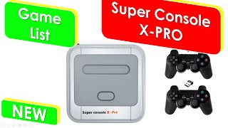 Super Console X Game List