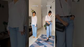 White Shirt & Denim Outfit : Wearing Vs. Styling 👖🥼