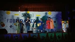 Group Singing  on 22th Foundation Day of Bengal College of Engineering & Technology(BCET)