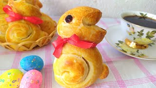 ПАСХАЛЬНАЯ ВЫПЕЧКА   БУЛОЧКИ «ПАСХАЛЬНЫЕ ЗАЙЦЫ»  / BUNS "EASTER HARES"