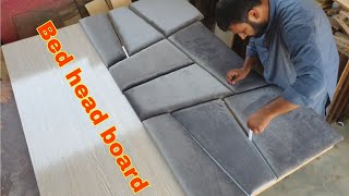 How to make head board for bed #diy bed head board