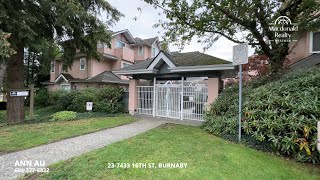 Under $1M 🏡 Spacious 3 BED Townhome in Burnaby's Edmonds Area 🌟  23 7433 16TH ST, BURNABY