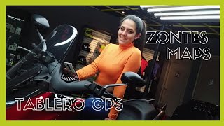 Zontes maps / como poner gps en el tablero