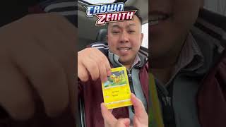 Opening A Crown Zenith Pokemon Booster Pack Before Work! Nice V Pull 🔥