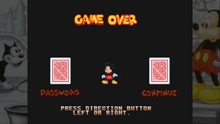 World of Illusion Starring Mickey Mouse and Donald Duck - Game over (Sega Genesis)