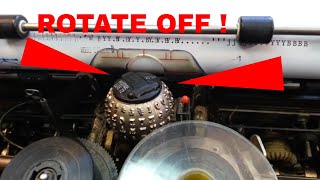 IBM Selectric Typewriter Rotate Repair, Adjusting Ball Position