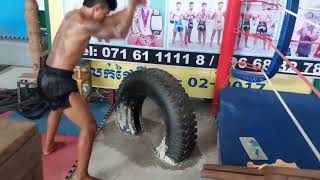 MrLy Fighters training on their new tire set up