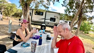 Needed a break from truck camping…Family time in our Jayco camper